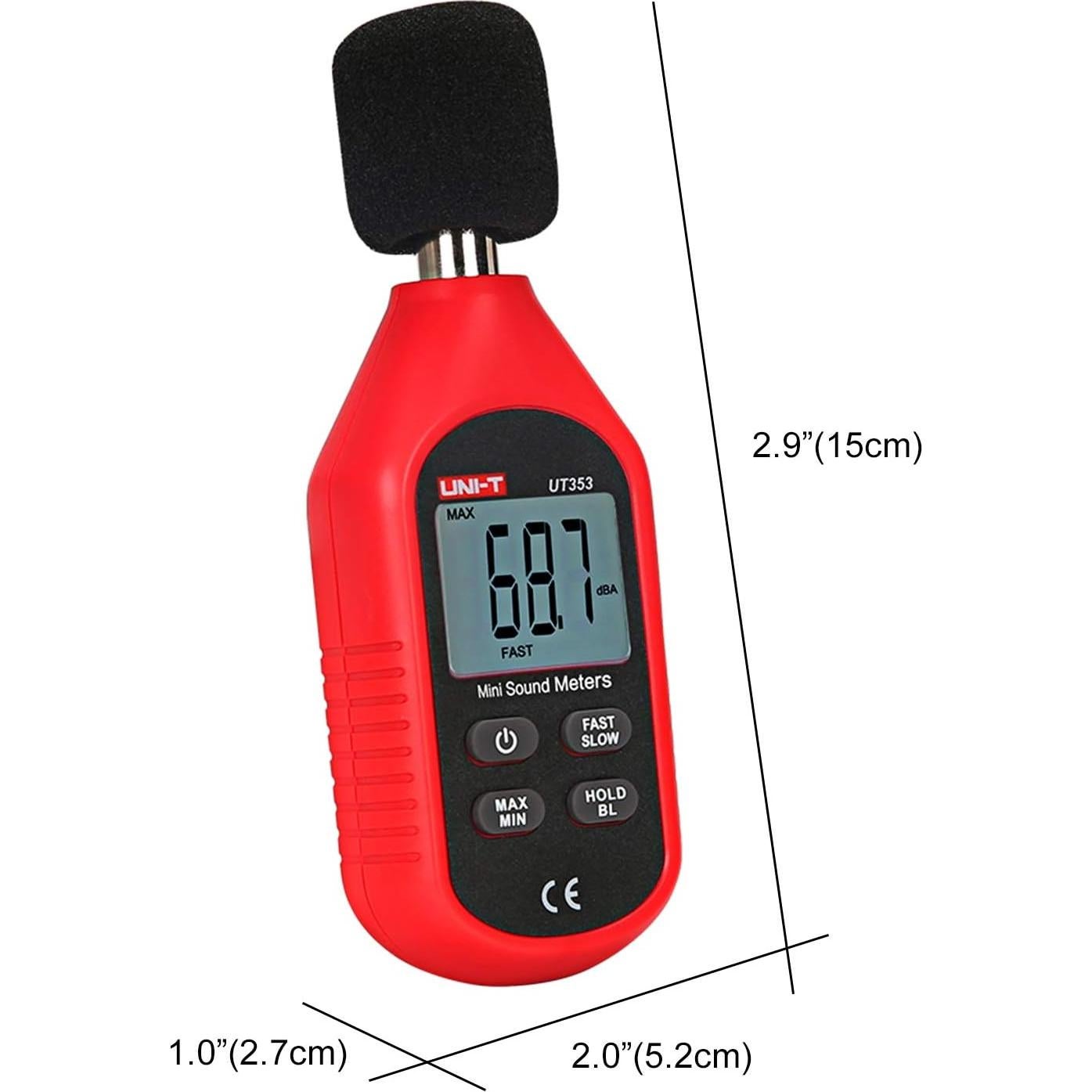 Medidor de Decibelios UNI-T UT353 Digital 30-130 dBA