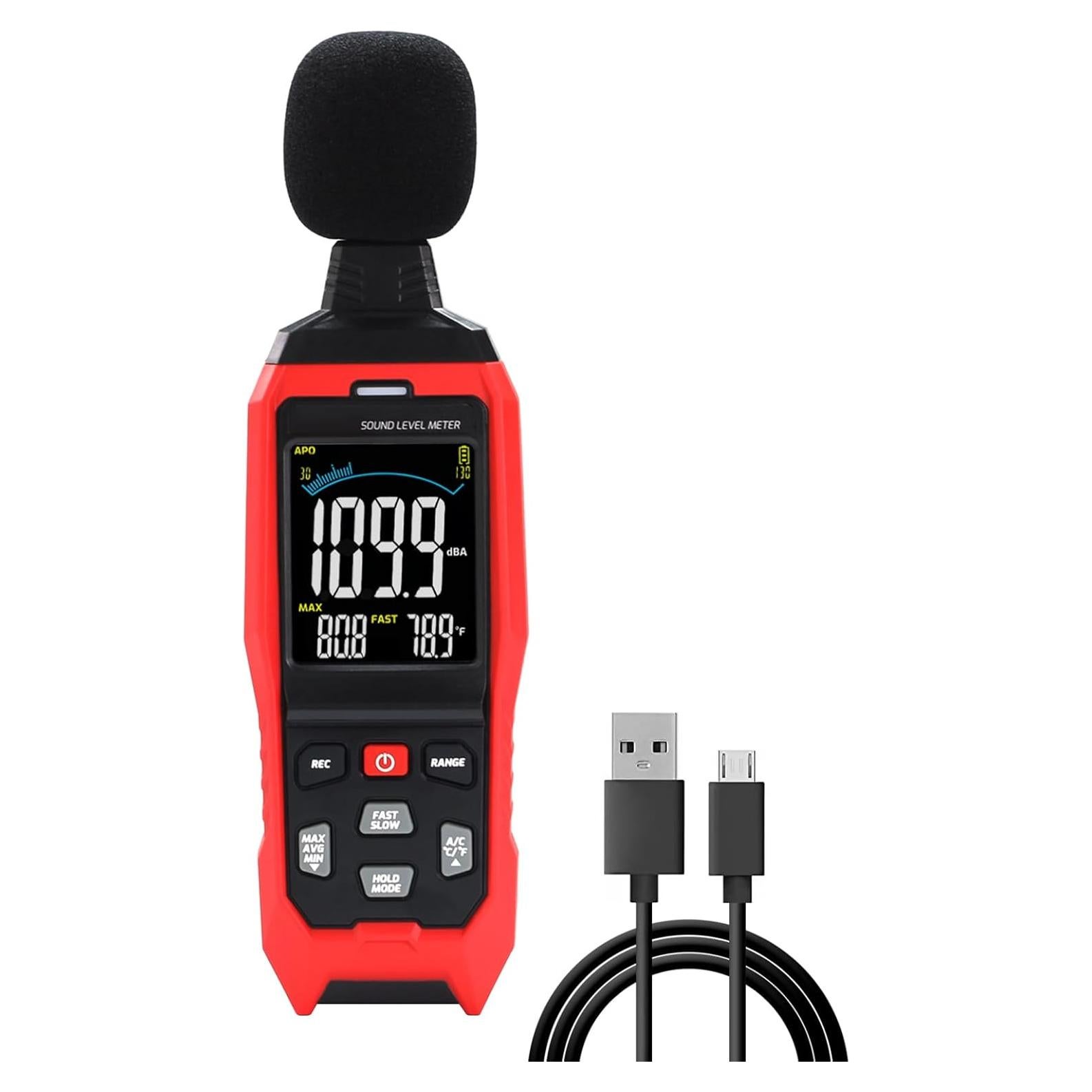 Medidor de Decibelios DANOPLUS DP-390R3 30-130dB con Alarma