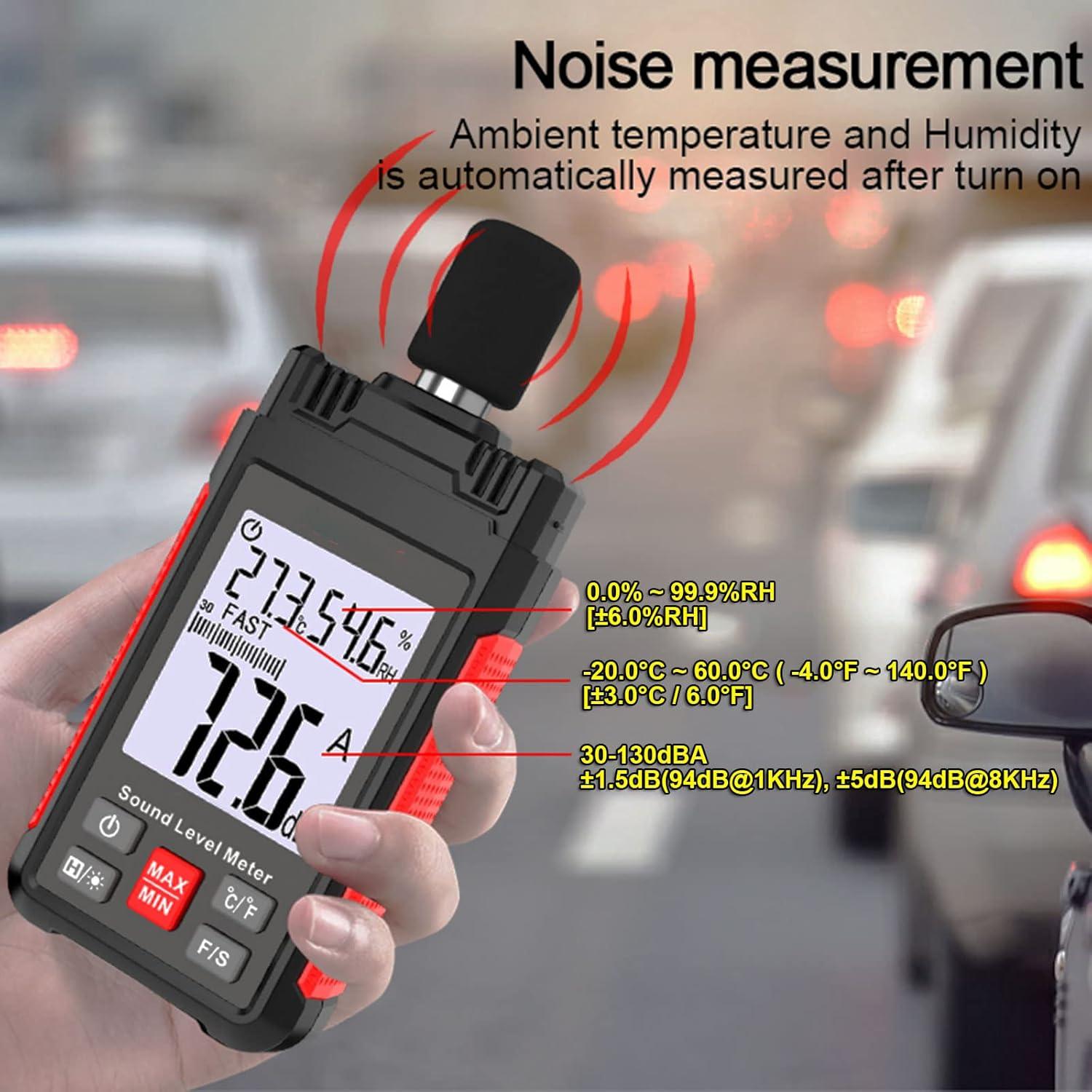 Medidor de Nivel de Sonido Intendvision HT602A 30-130 dBA