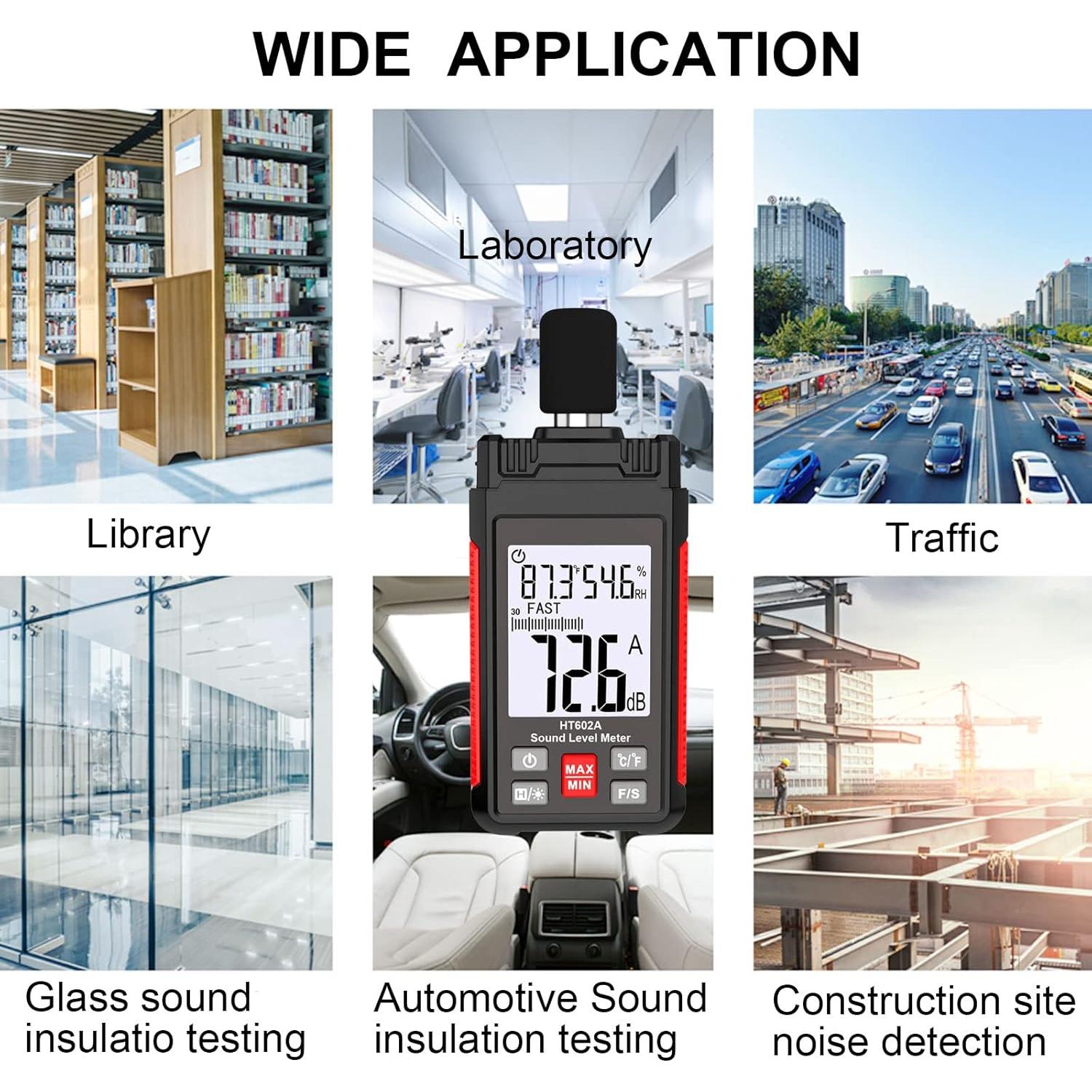 Medidor de Nivel de Sonido Intendvision HT602A 30-130 dBA