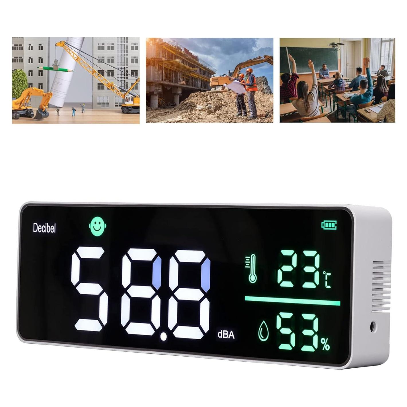 Medidor de Decibelios Gugxiom 3 en 1 con Pantalla LED 27.94cm