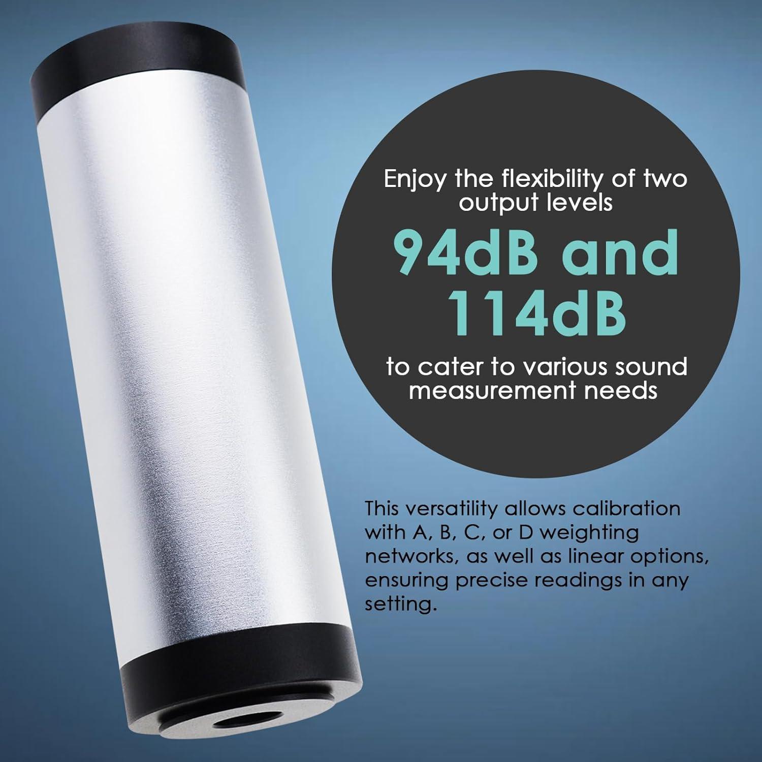 Calibrador de Sonido TekcoPlus SLM-111 94dB 114dB