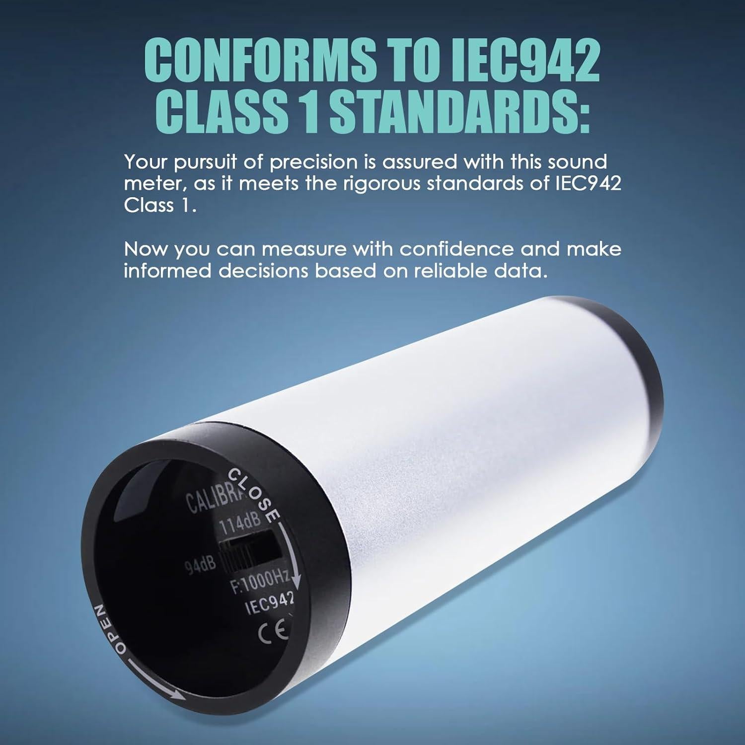 Calibrador de Sonido TekcoPlus SLM-111 94dB 114dB