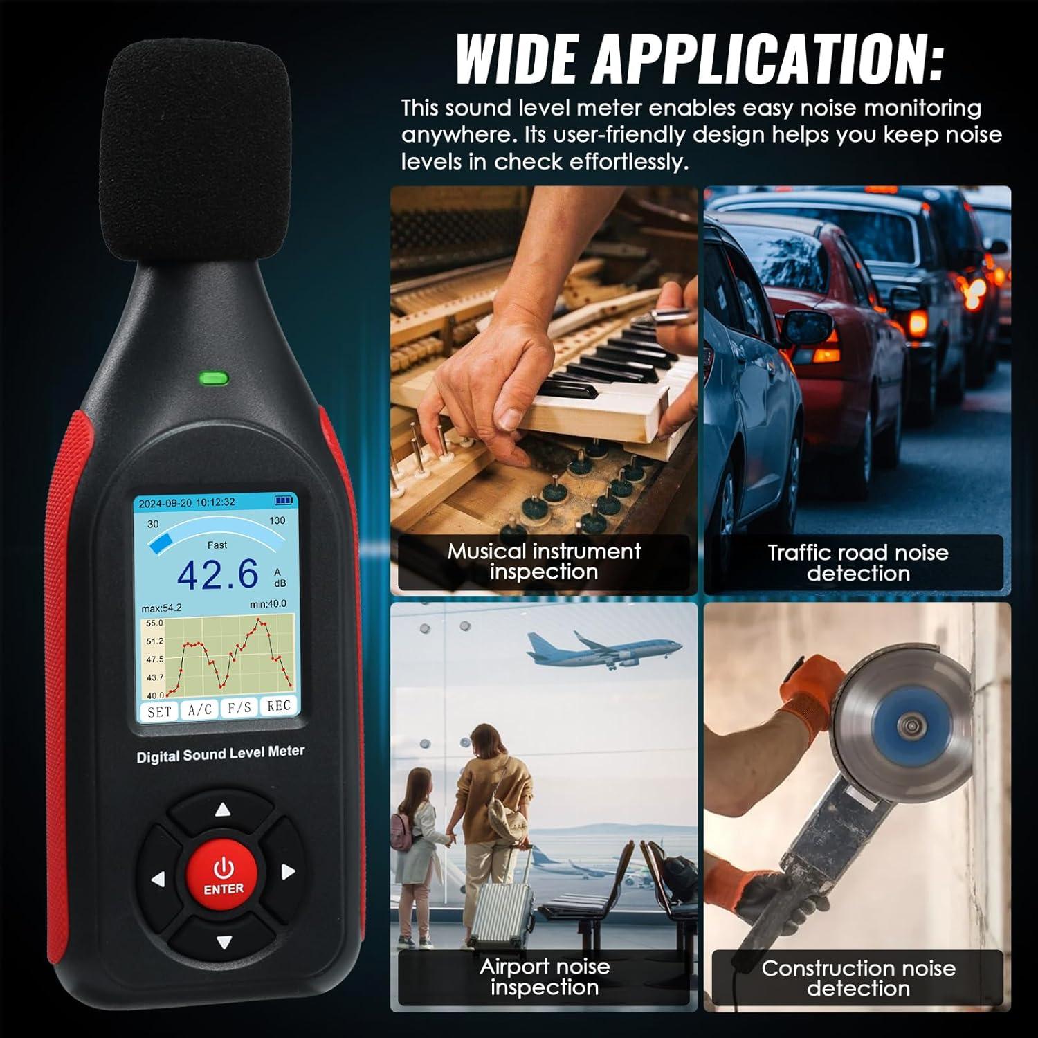 Medidor de Decibelios Digital Danoplus KIB0441 30-130dB