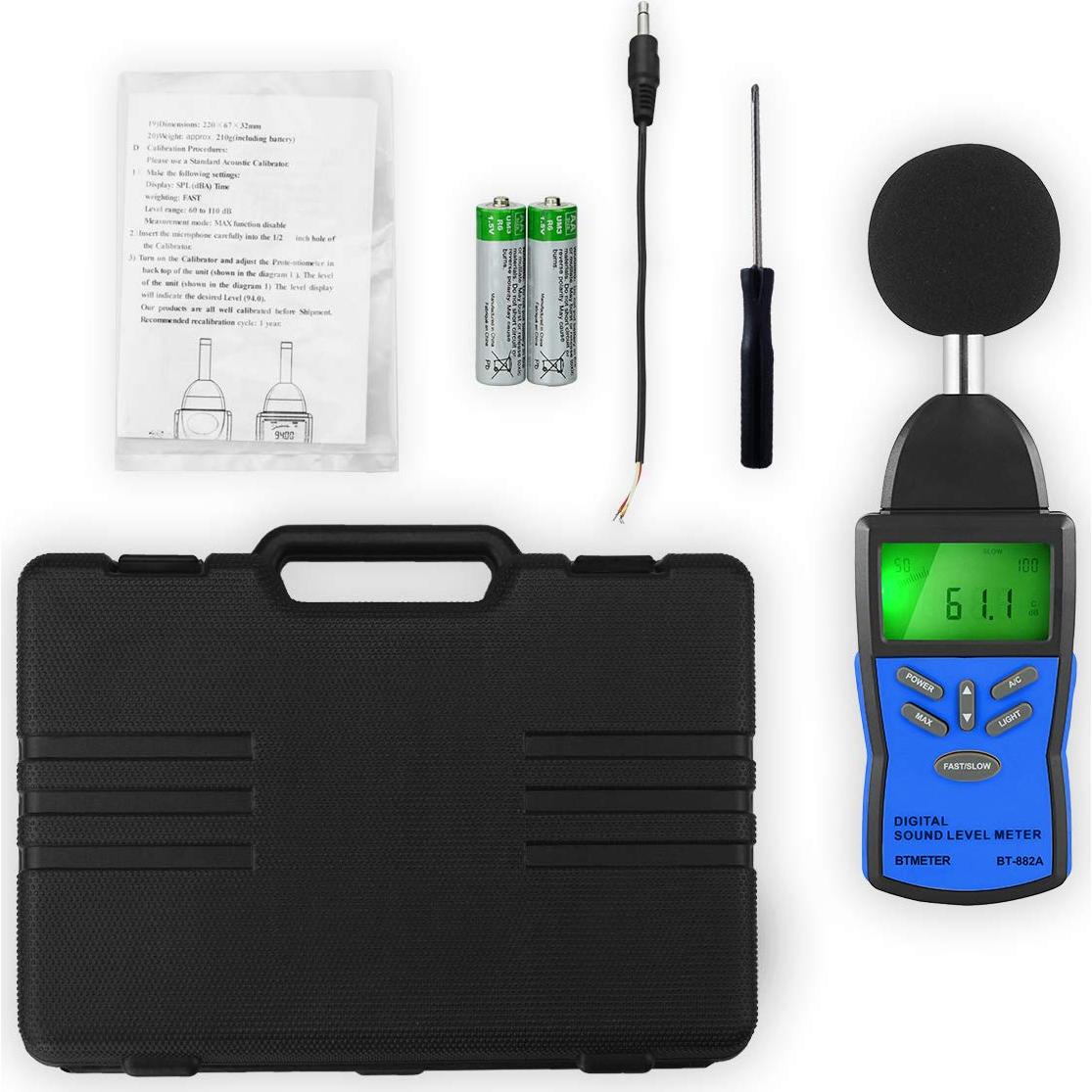 Medidor de Nivel de Sonido BTMETER BT-882A 30-130 dB