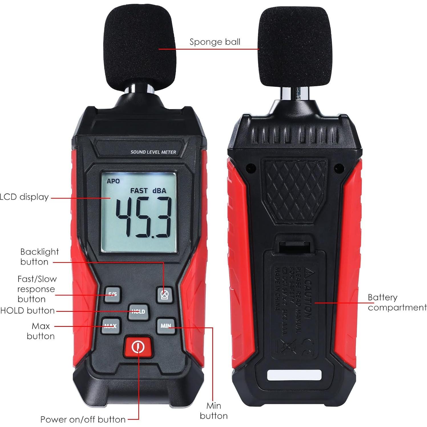 Medidor de Decibelios Portátil Landtek SLM-417 30-130 dBA