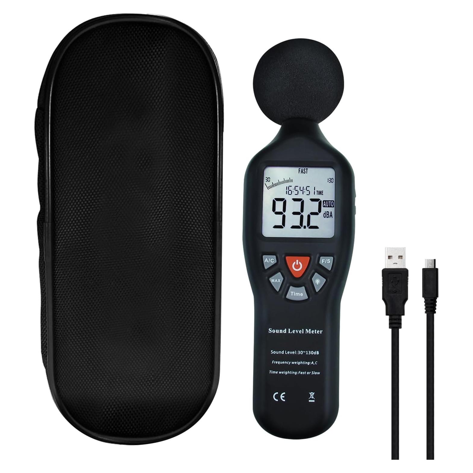 Medidor de Decibelios Tekcoplus SLM24TK LCD 30-130dBA