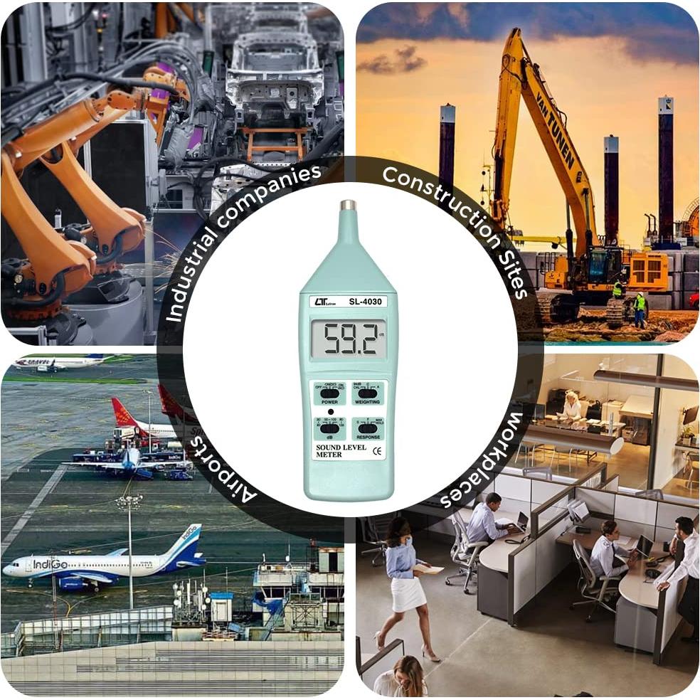 Medidor de Decibelios Profesional INSTRUKART SL-4030 30-130 dB