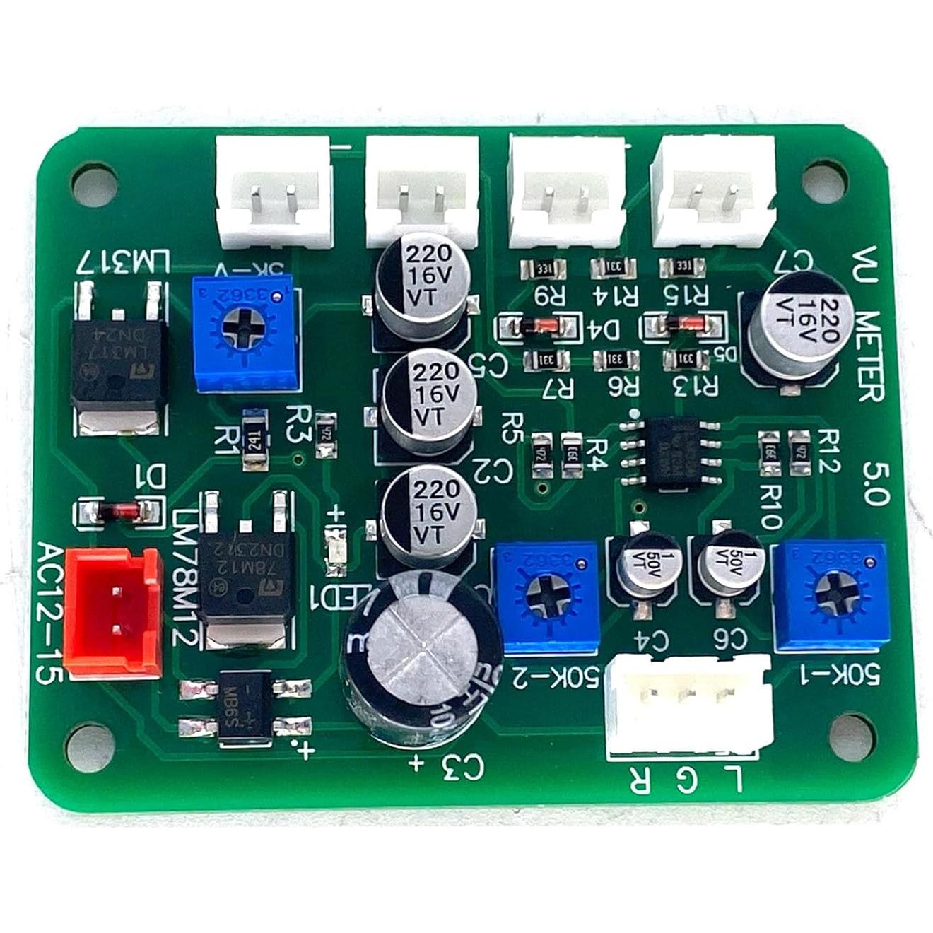 Kit 2 Medidores VU 35mm Cywhrvzsf con Placa de Control