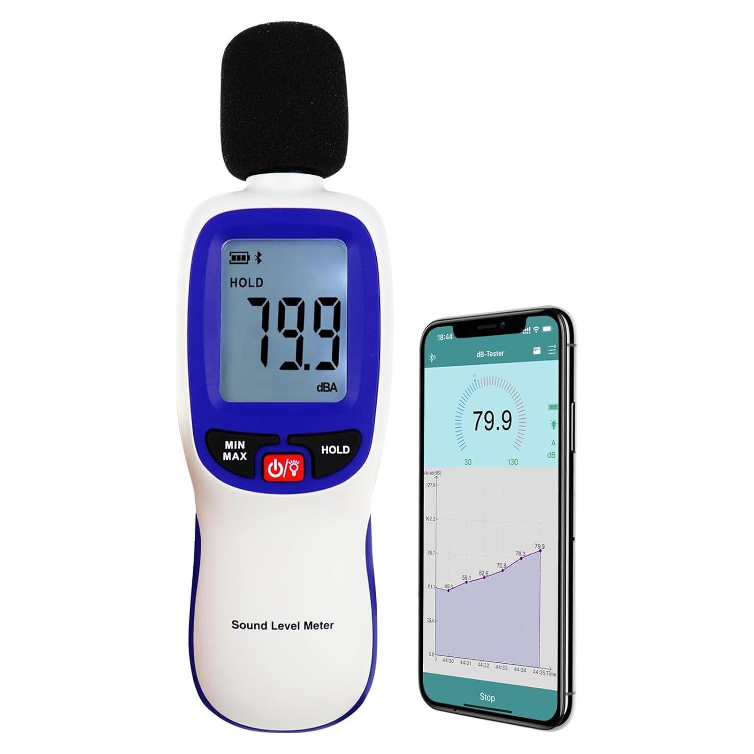 Medidor de Decibelios Inalámbrico Tekcoplus TK379PLUS 30-130dBA