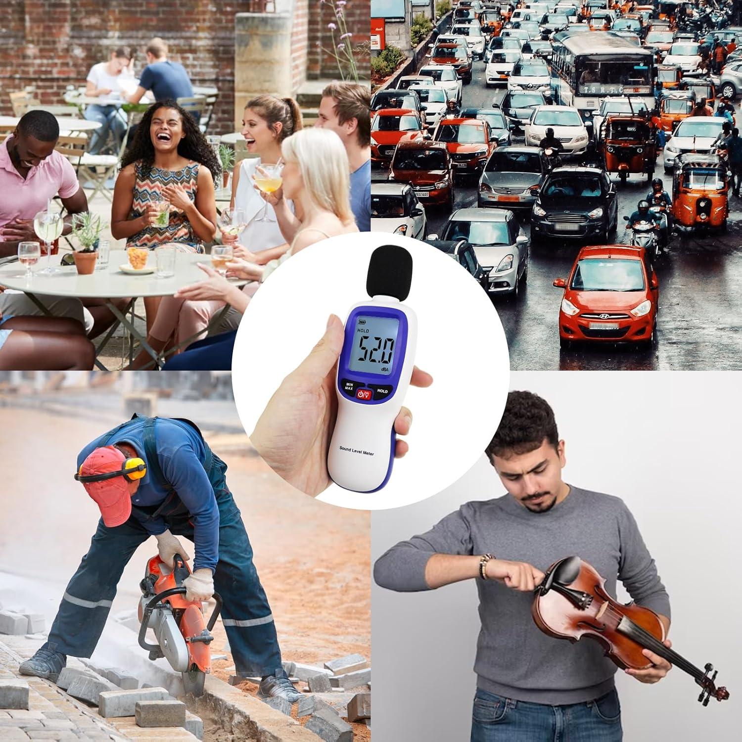 Medidor de Decibelios Inalámbrico Tekcoplus TK379PLUS 30-130dBA