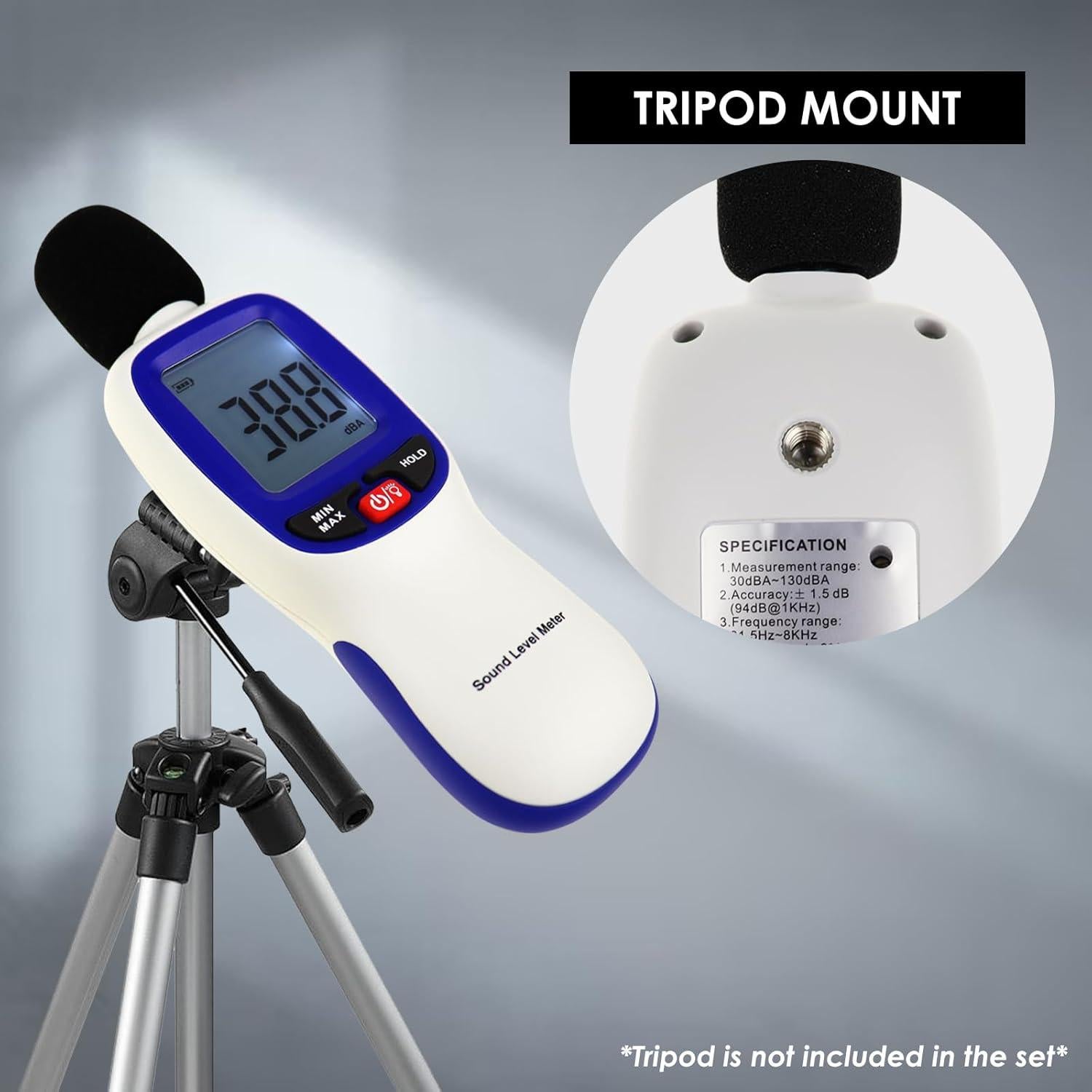 Medidor de Decibelios Inalámbrico Tekcoplus TK379PLUS 30-130dBA