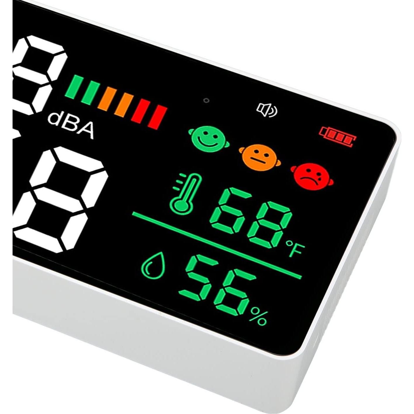 Medidor de Decibelios Diydeg 4 en 1 Pantalla LED 11"