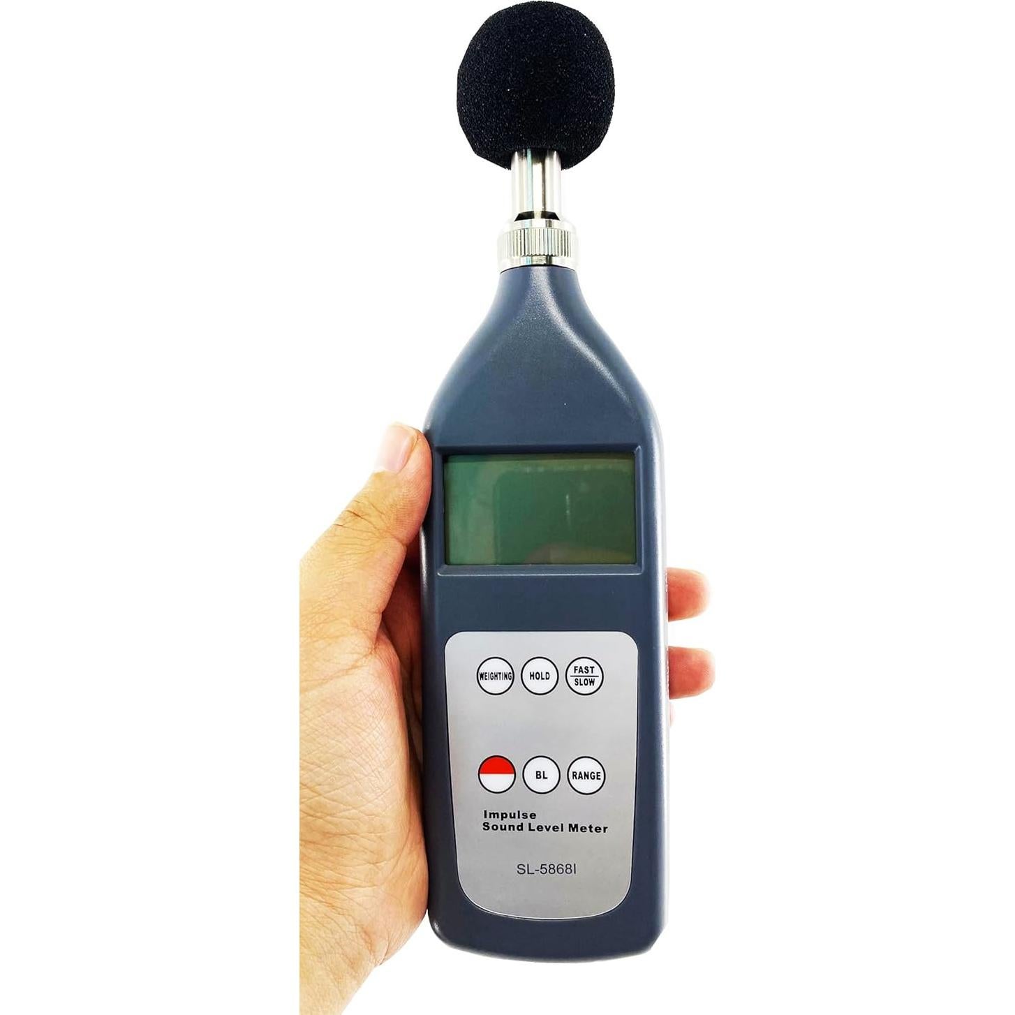 Medidor de Nivel de Sonido HFBTE 25-130dB con Pantalla LCD