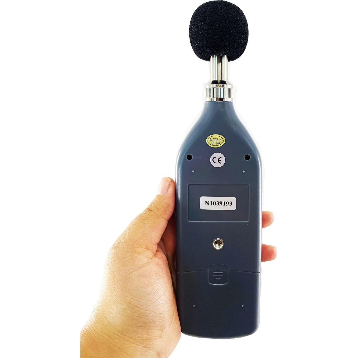 Medidor de Nivel de Sonido HFBTE 25-130dB con Pantalla LCD