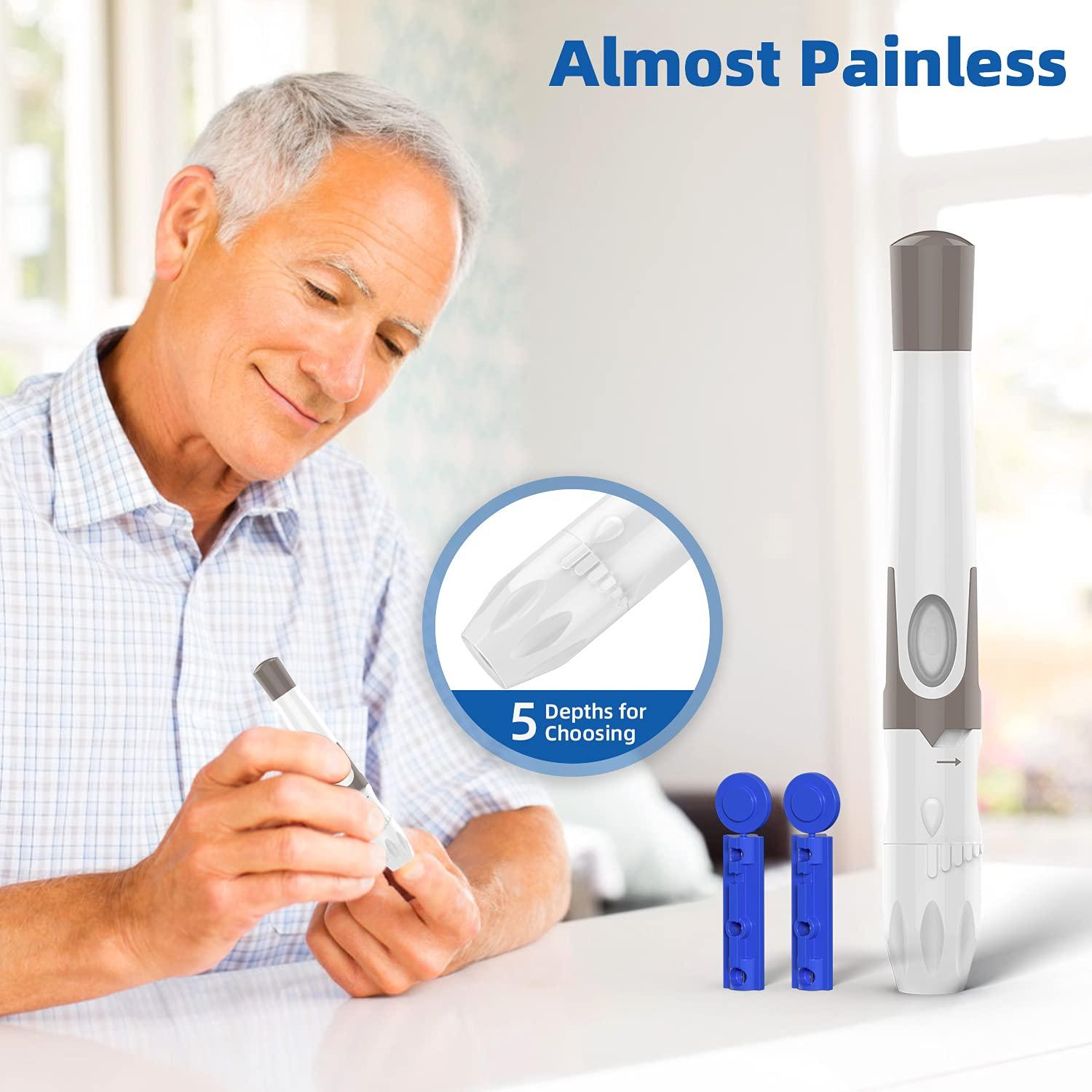 Kit de Glucometro Metene TD-4116 con 150 Tiras y Lancetas