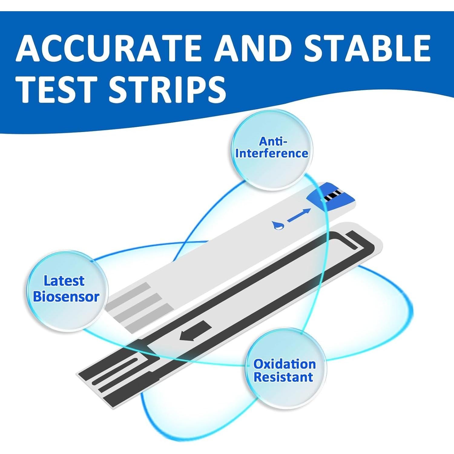 Kit Monitor de Glucosa Pro Comfort con 100 Tiras y Lancetas