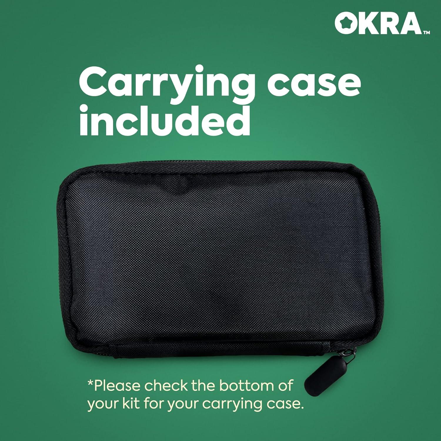 Kit de Monitor de Azúcar en Sangre OKRA PRO - 25 Tiras, Resultados en 5s