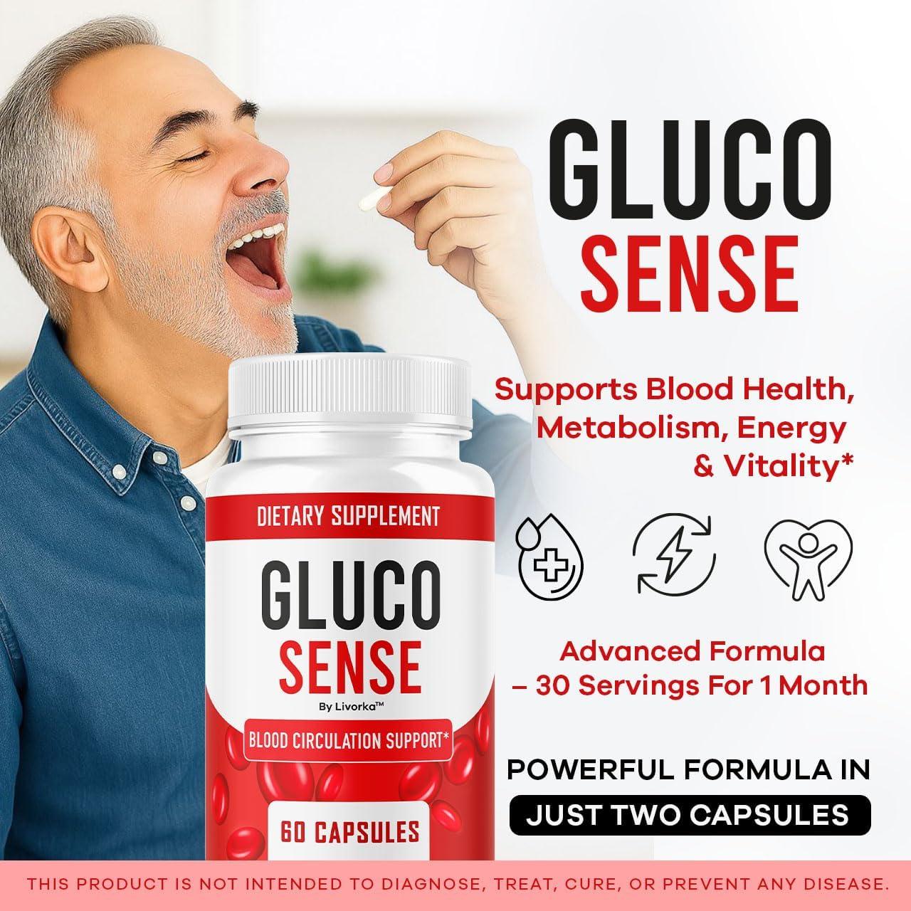 GlucoSense - Cápsulas Suplemento Natural 120 Unidades