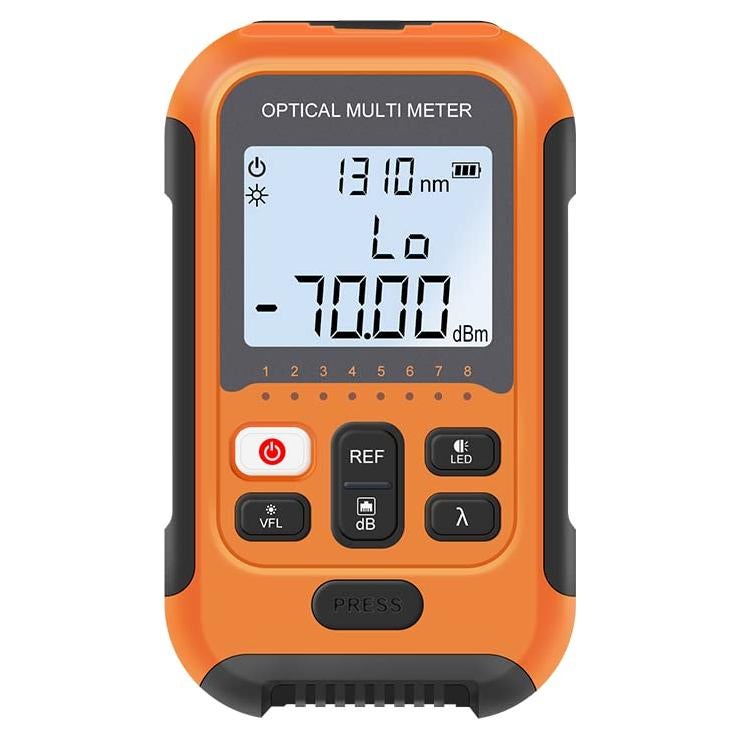 Medidor de Potencia de Fibra Óptica Yide OPM&VFL-2Mw, 8 Longitudes de Onda