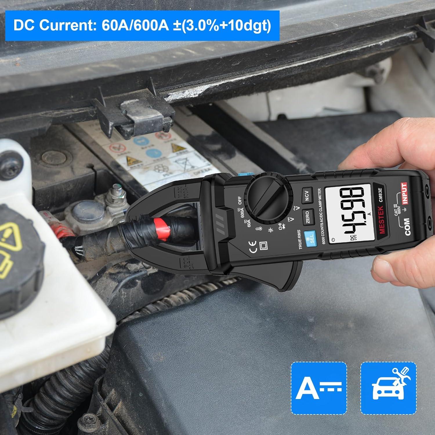 Multímetro Digital MESTEK CM83E Pinza 6000 Cuentas AC DC