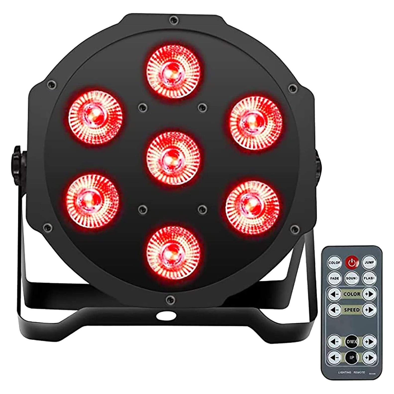 Par Can LED SHEHDS 7x18W RGBWA+UV Control Remoto