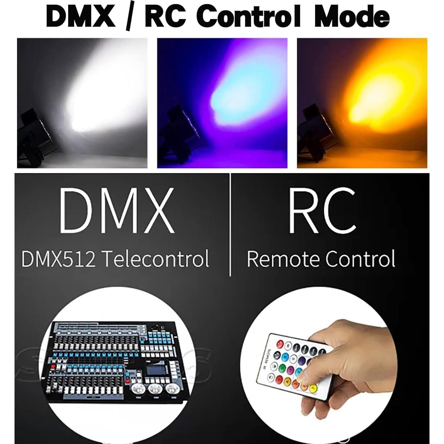 Par Can LED SHEHDS 7x18W RGBWA+UV Control Remoto