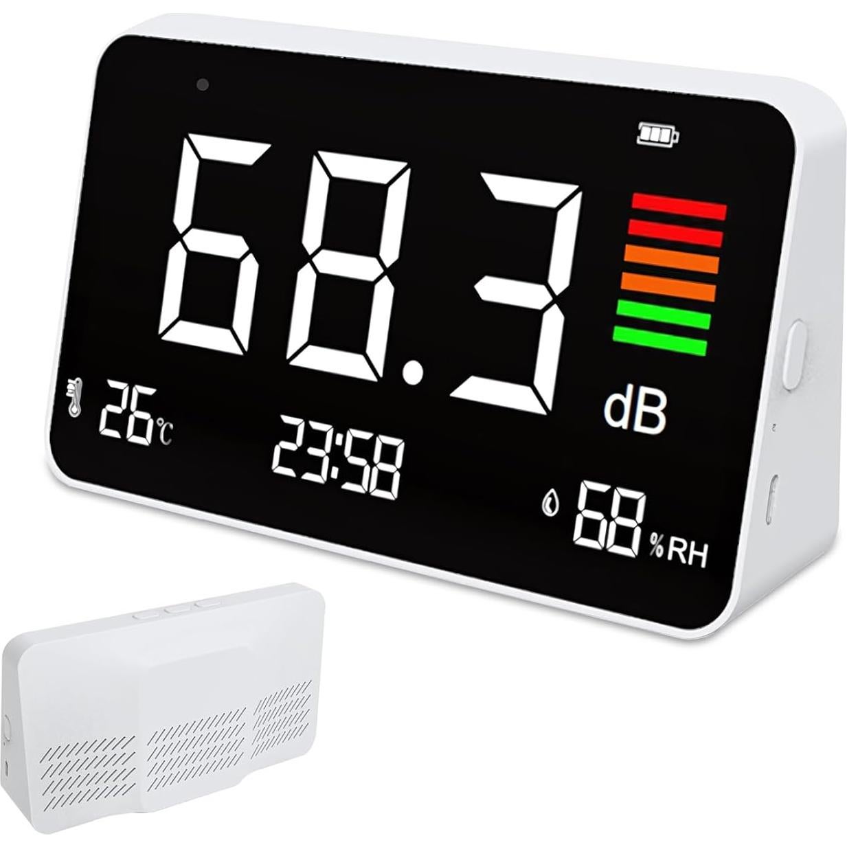 Medidor de Decibelios 5 en 1 Buumin con Pantalla LCD 8.5"