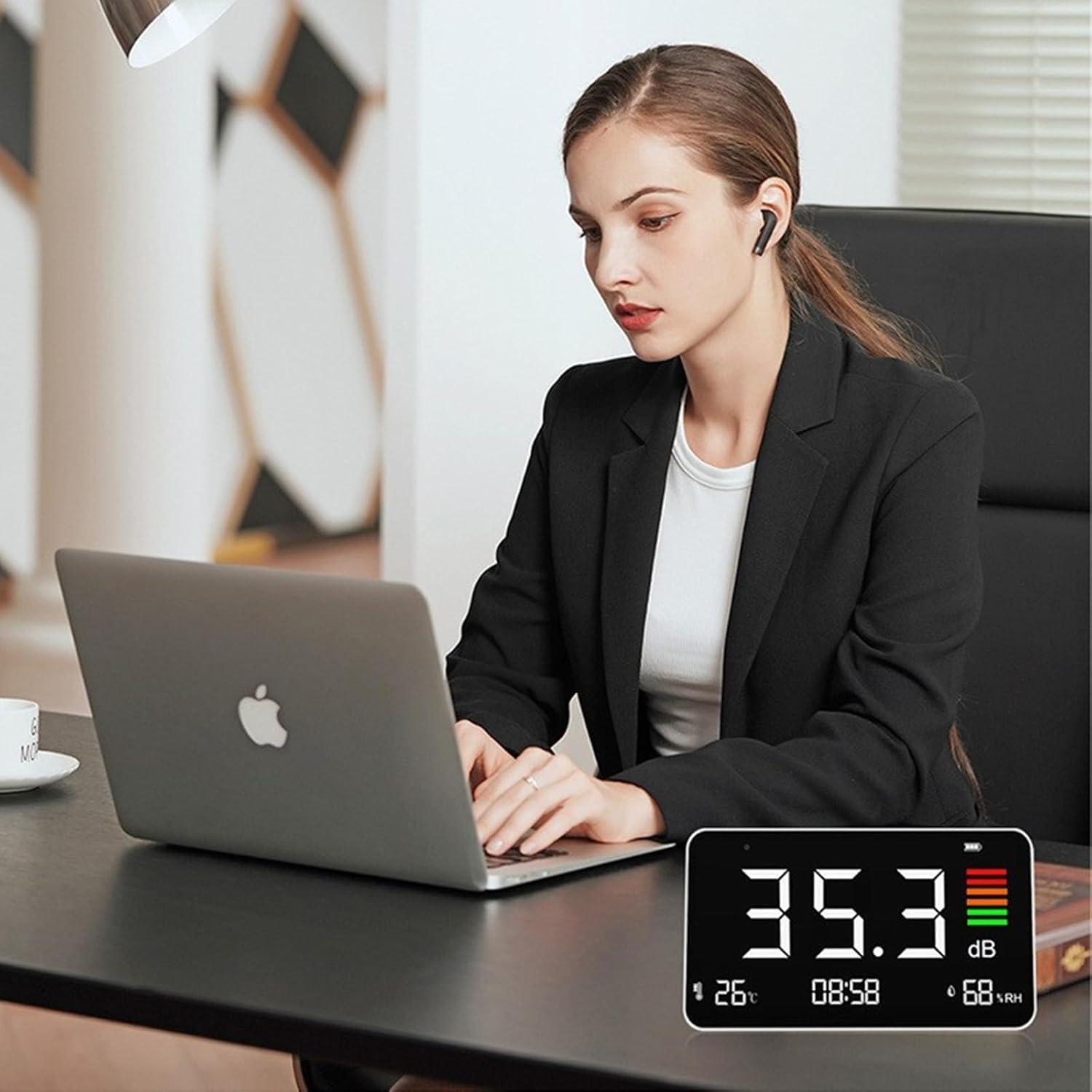 Medidor de Decibelios 5 en 1 Buumin con Pantalla LCD 8.5"