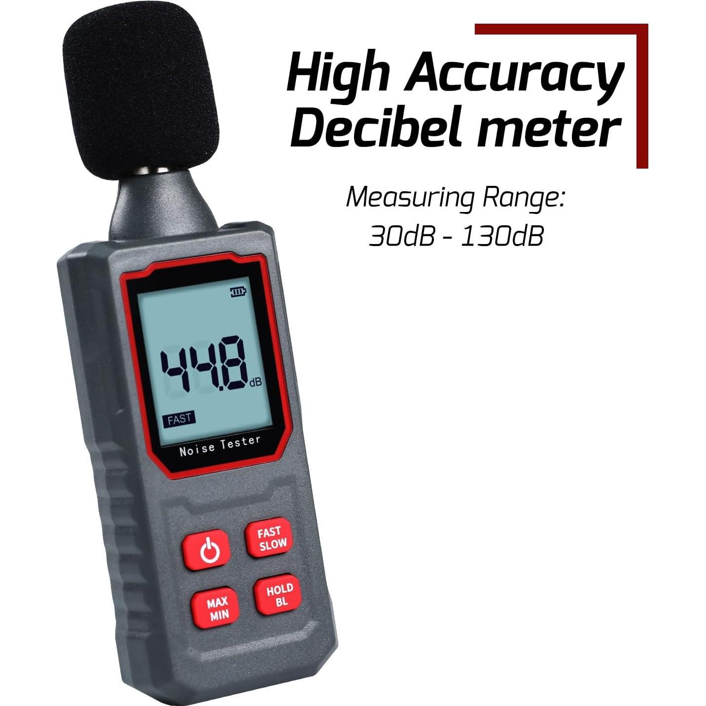 Medidor de Decibelios Gain Express SLM-411 30-130dB Portátil