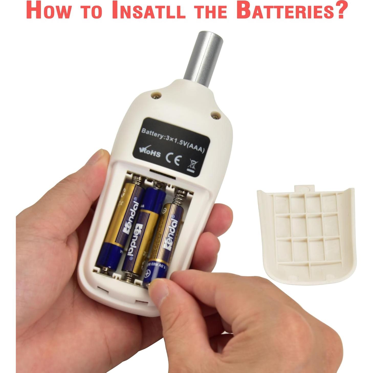 Medidor de Decibelios Digital V·RESOURCING VLT-CA-205WH 35-135dB