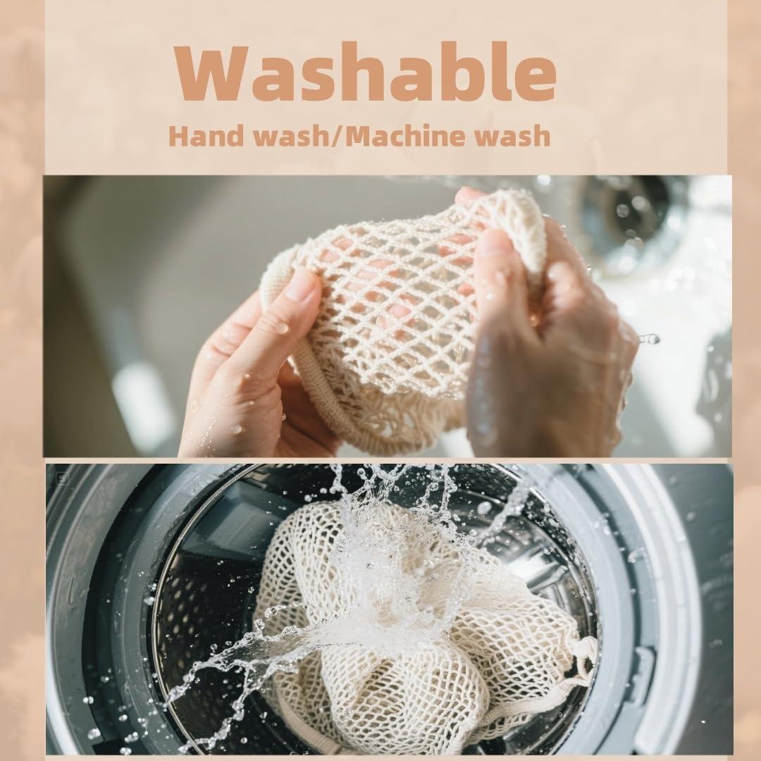 Juego de 4 Bolsas de Mercado HEYIBURAN con Asa Larga 35.56cm