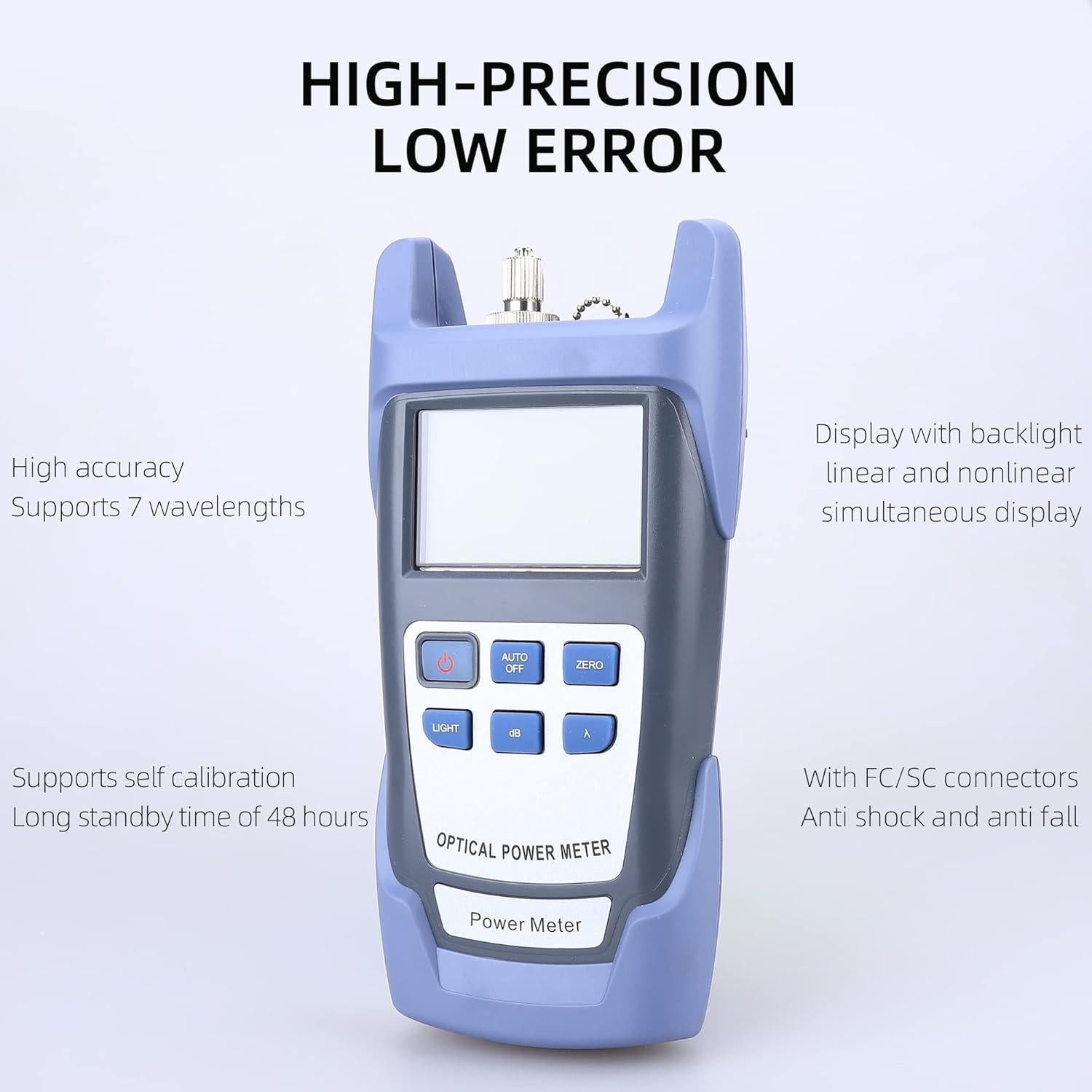 Medidor de Potencia Óptica ANPTAIKE OPM-70 -70 a +10 dBm