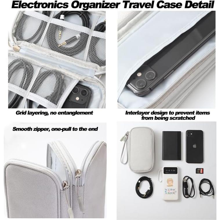 Organizador Electrónico Impermeable de Viaje - Negro