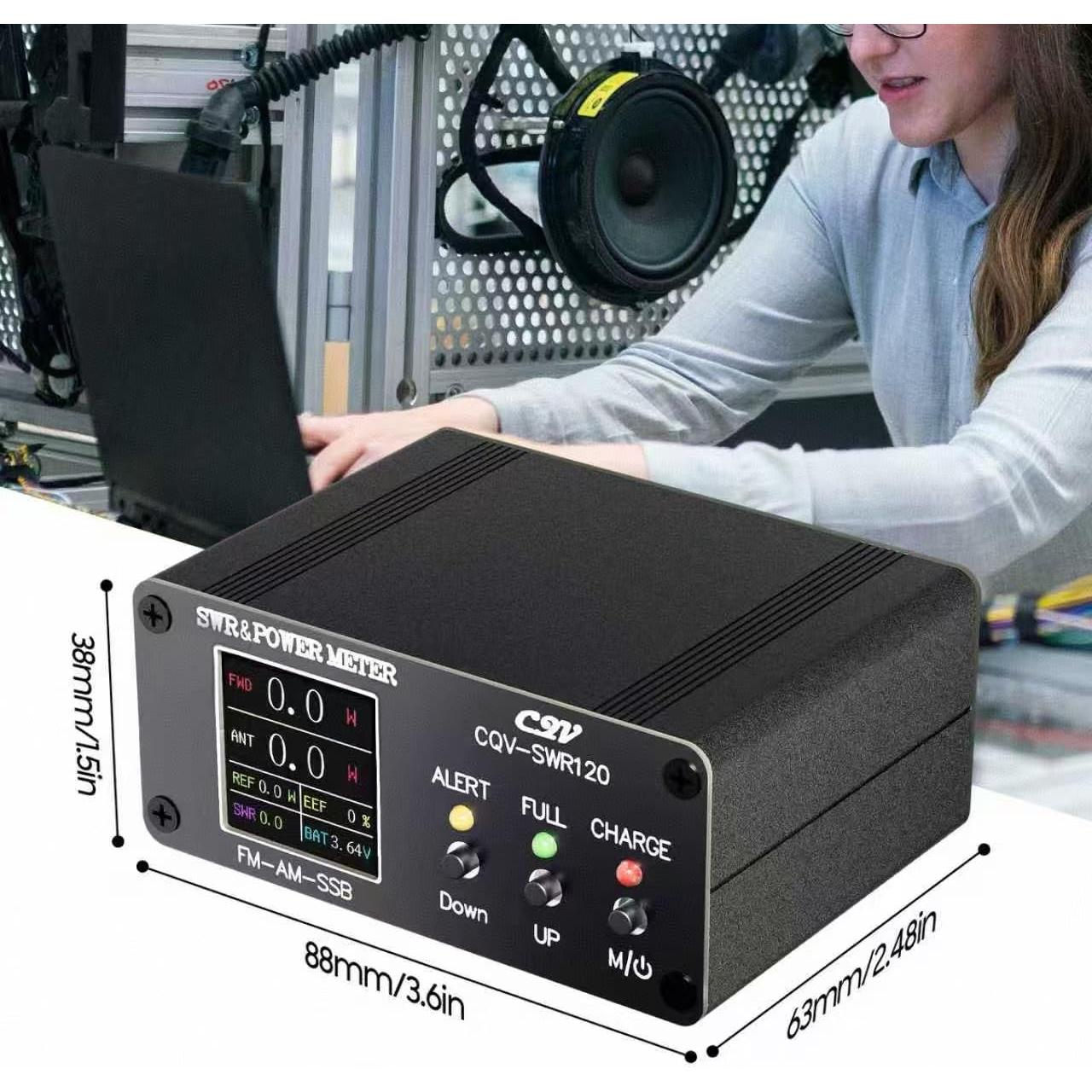 Medidor de Onda Estacionaria CQV-SWR120 120W 1.8-54MHz