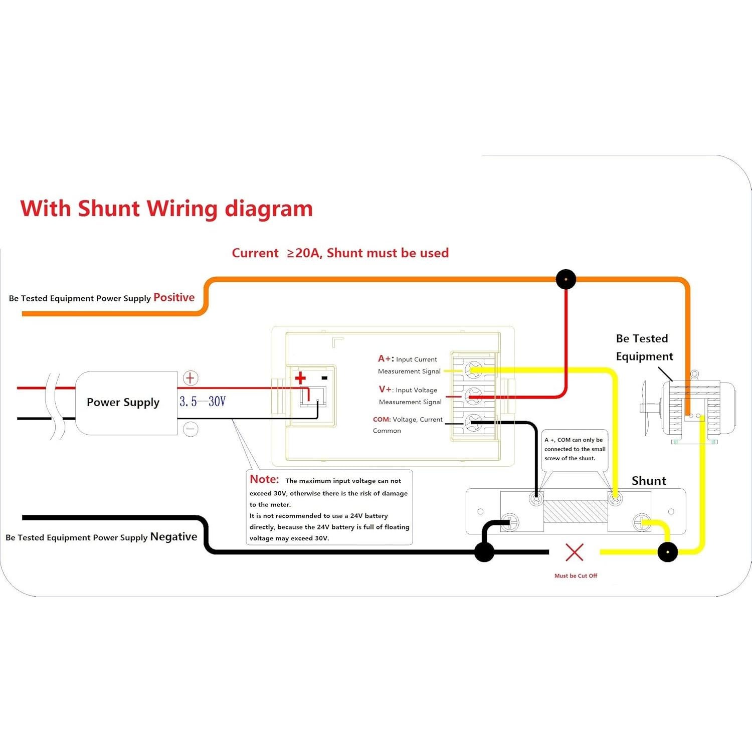 Medidor Digital de Voltaje y Corriente LM YN 0-300V 0-100A