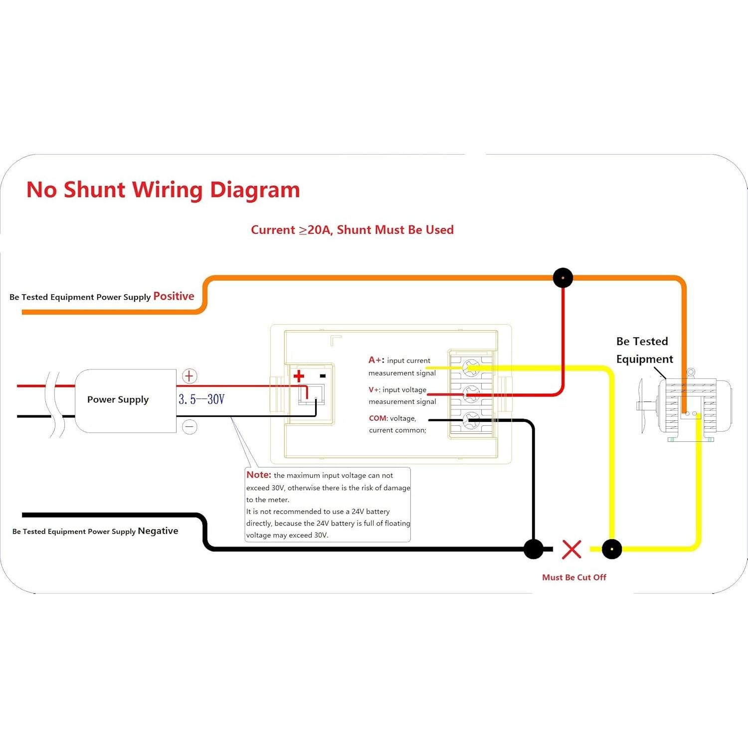 Medidor Digital de Voltaje y Corriente LM YN 0-300V 0-100A