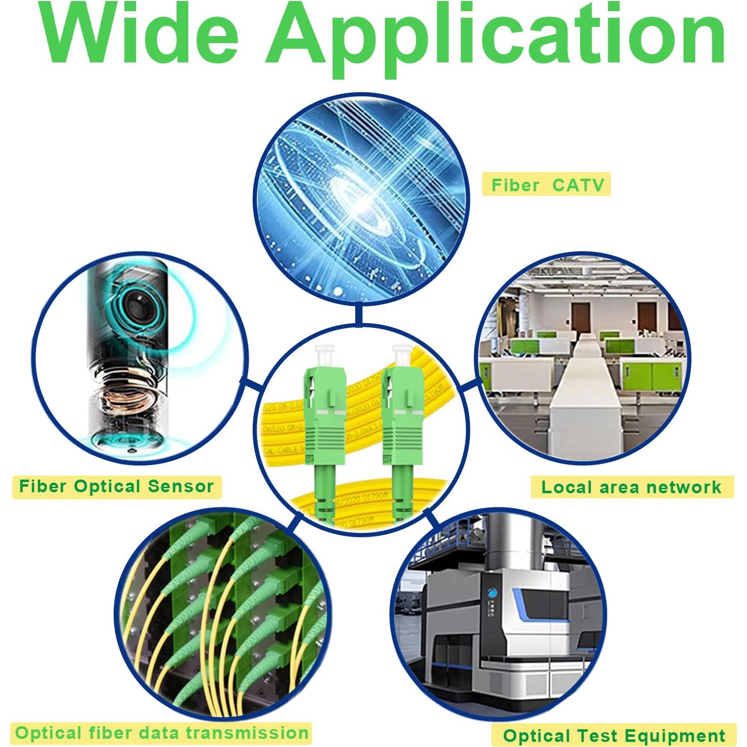 Cable de Fibra Óptica FLYPROFiber 1m SC/APC Modo Único 9/125µm
