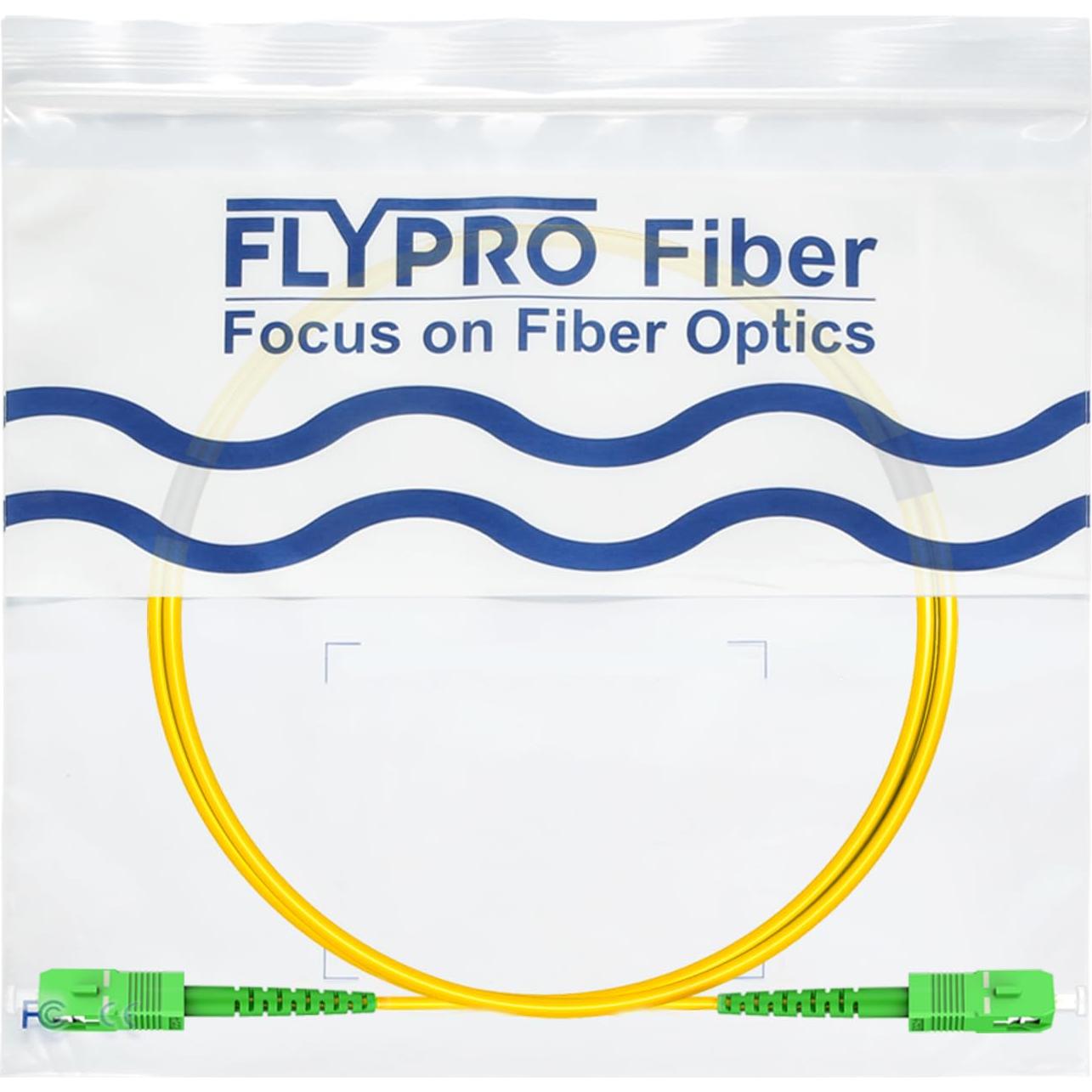 Cable de Fibra Óptica FLYPROFiber 1m SC/APC Modo Único 9/125µm