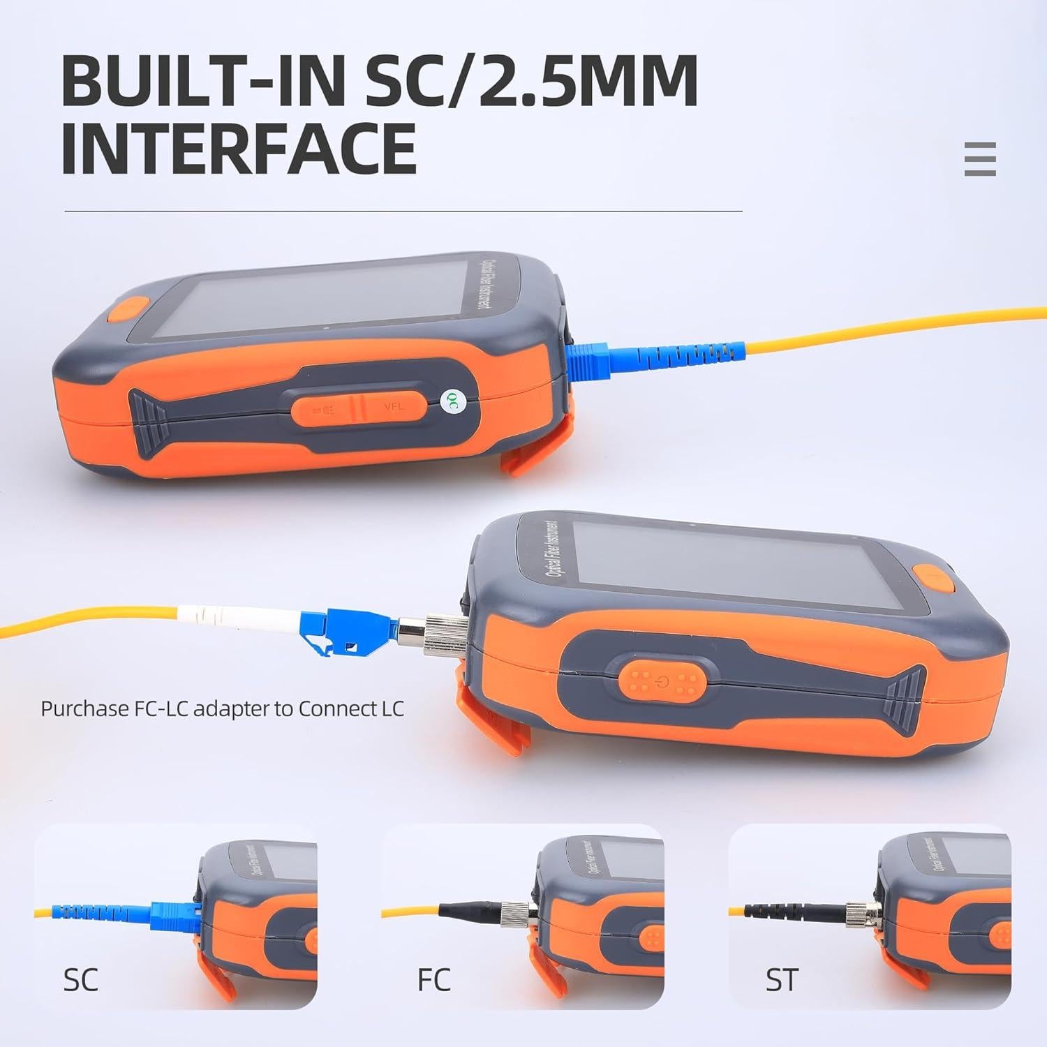 Mini OTDR Reflectómetro de Fibra Óptica ANPTAIKE OTDR-2800 20dB