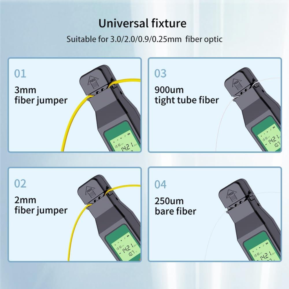 Identificador de Fibra Óptica Komshine KFI-45 - Medidor OPM y VFL