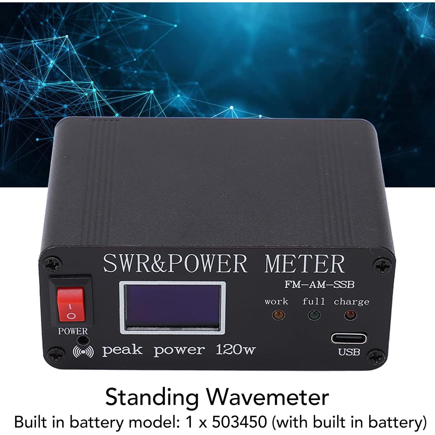 Medidor de Onda Estacionaria SWR 0.5-120W Aluminio Tipo C