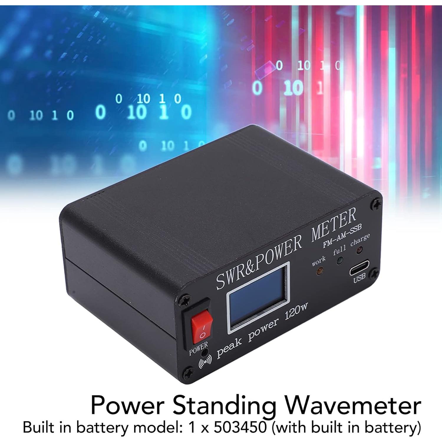 Medidor de Onda Estacionaria SWR 0.5-120W Aluminio Tipo C