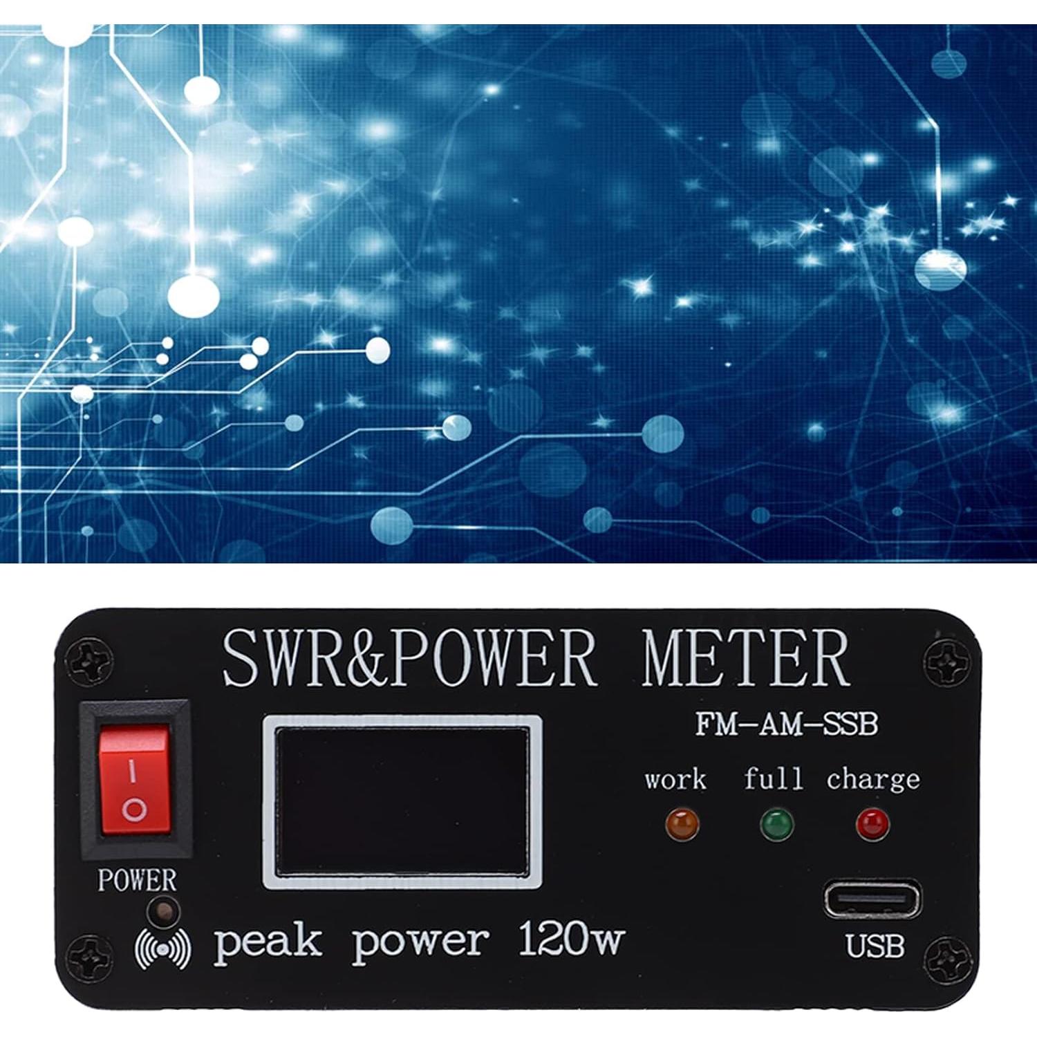 Medidor de Onda Estacionaria SWR 0.5-120W Aluminio Tipo C