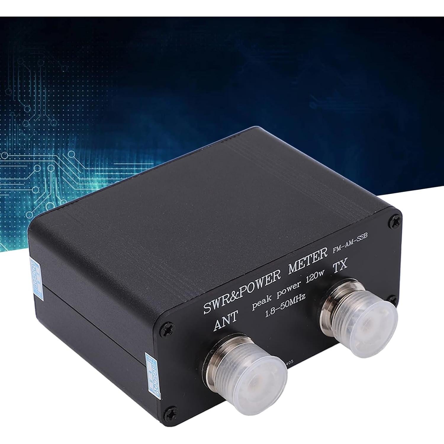 Medidor de Onda Estacionaria SWR 0.5-120W Aluminio Tipo C