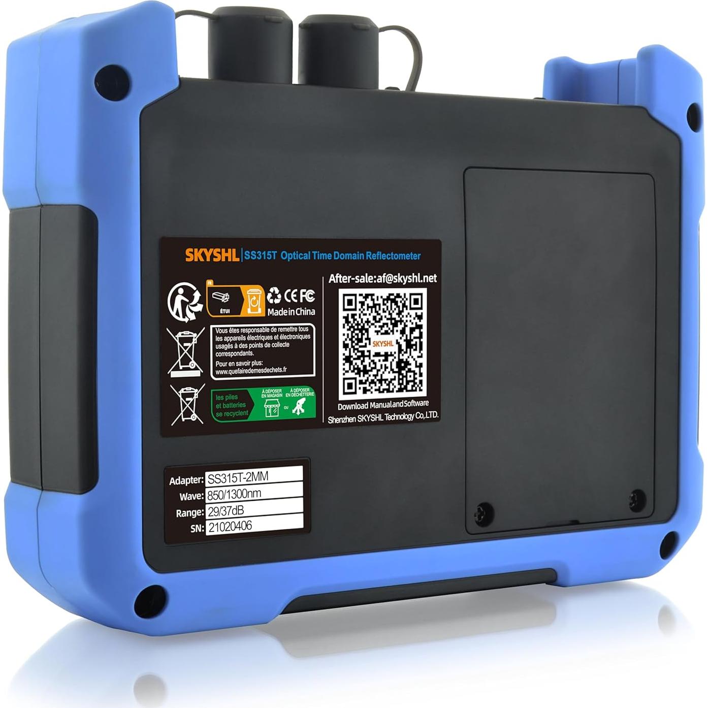 850nm/29dB+1300nm/37dB MM Fiber OTDR Tester Build in OPM+OLS+VFL+Event Map+APP Module+7inch Touch Screen Compatible with SC+FC+ST+LC/UPC&APC Connector-SS315T-2MM1