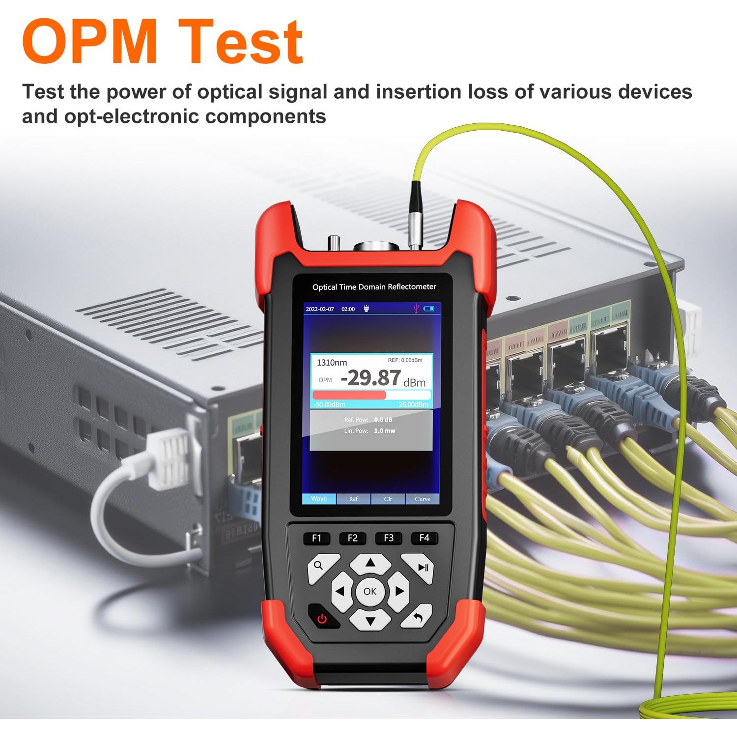 Probador de Fibra Óptica GOTMEET NF-981 OTDR 1310/1550nm 24dB