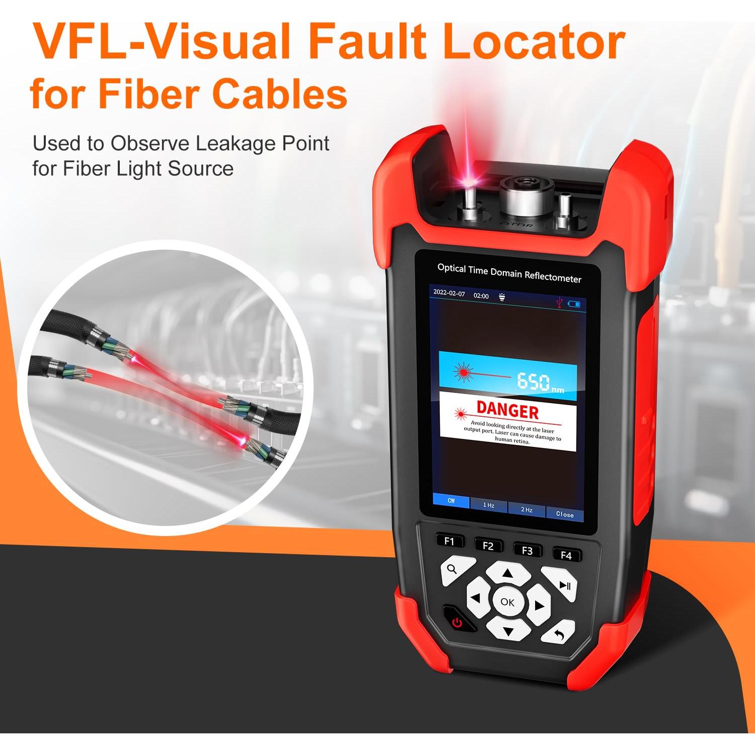 Probador de Fibra Óptica GOTMEET NF-981 OTDR 1310/1550nm 24dB