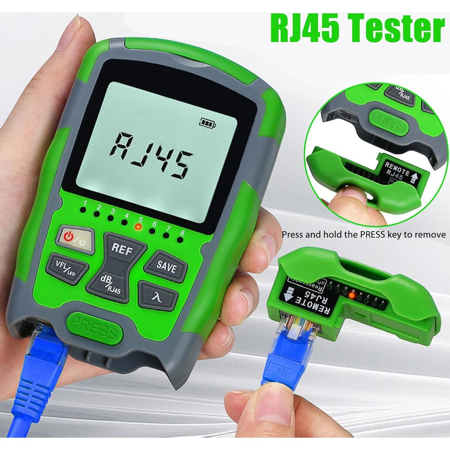 Medidor de Potencia Óptica Acogedor 4 en 1 con Batería USB