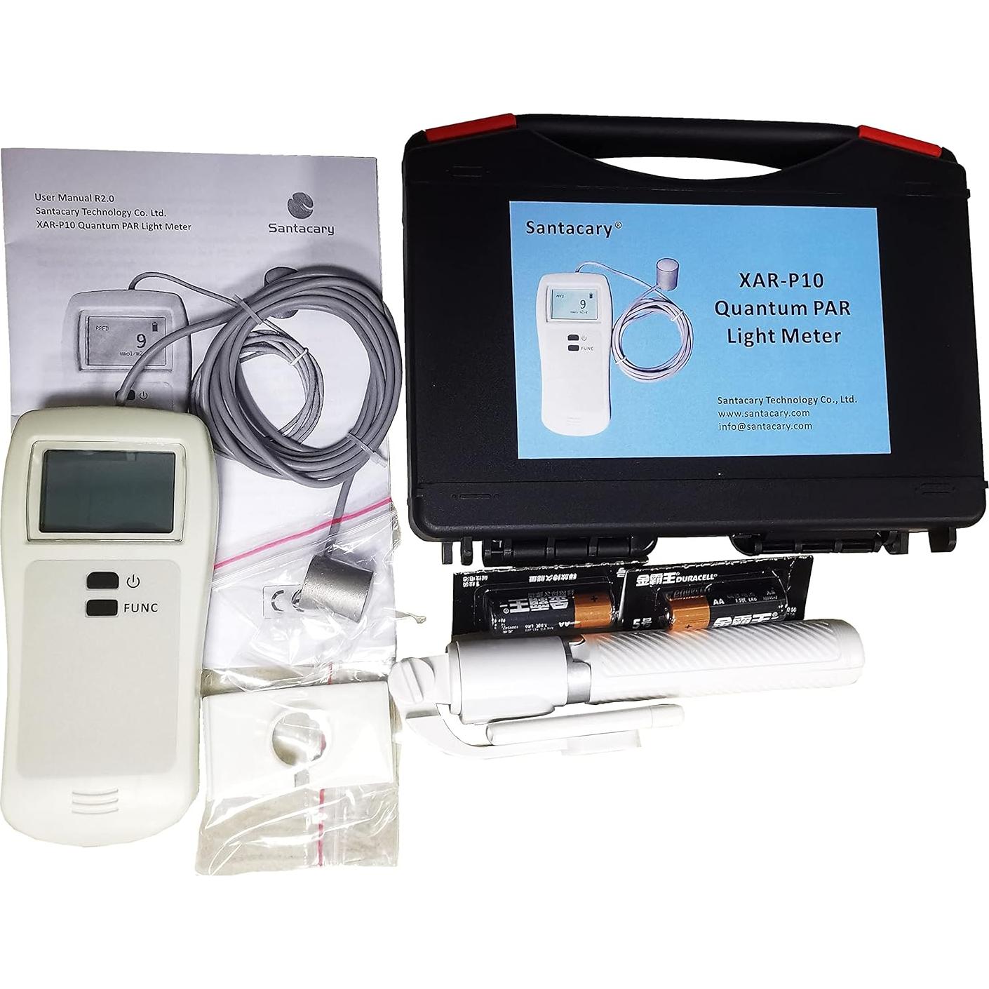 Medidor de luz PAR cuántico Santacary XAR-P10 para cultivo